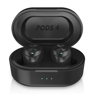 Niceboy Pods 4 - Bežične slušalice 500 mAh + 2x 70 mAh IPX5 crne