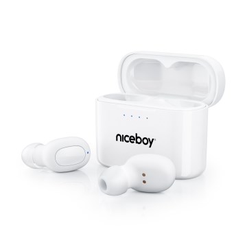 Niceboy Podsie 4 - Bežične slušalice IP54 bijela