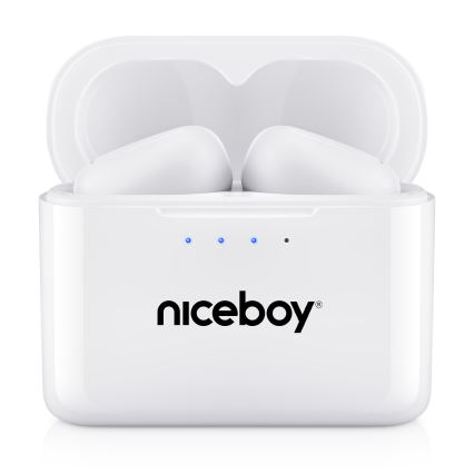 Niceboy Podsie 4 - Bežične slušalice IP54 bijele