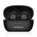 Niceboy Podsie 4 POP - Bežične slušalice 400 mAh + 2x 40 mAh IPX4 crne