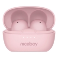 Niceboy Podsie 4 POP - Bežične slušalice 400 mAh + 2x 40 mAh IPX4 ružičaste