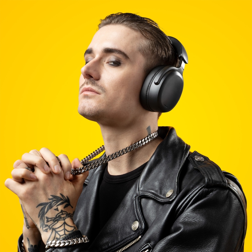 Niceboy Sora - Bežične slušalice s mikrofonom 250 mAh IPX4 crna
