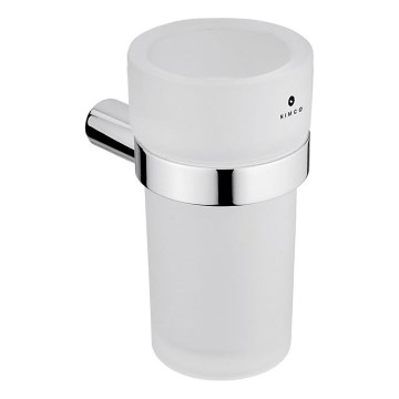 NIMCO BR 11058W-26 - Zidni stalak za četkice za zube BORMO matirano staklo/sjajni krom