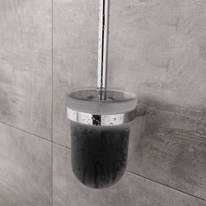 NIMCO BR 11094WN-26 - Zidna četka za WC BORMO mat staklo/sjajni krom