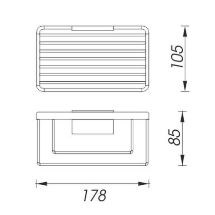 NIMCO Ki 14015-26 - Zidna polica za tuš KIBO sjajni krom
