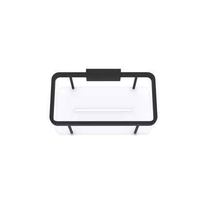 NIMCO Ki-14015-B-90 - Zidna polica za tuš KIBO mat crna/bijela