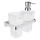 NIMCO MA 2905831H-26 - Zidni dozator sapuna i držač četkica za zube MAYA 290 ml mat staklo/sjajni krom