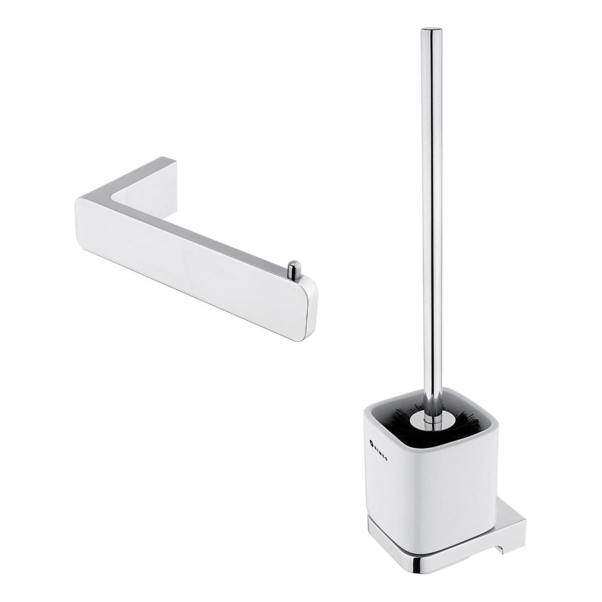 NIMCO MA set-94KN-26 - Zidna četka za WC i držač toaletnog papira MAYA sjajni krom