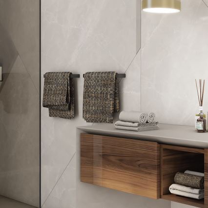 NIMCO MAC 29035-90 - Zidni držač za ručnike MAYA 36 cm mat crna