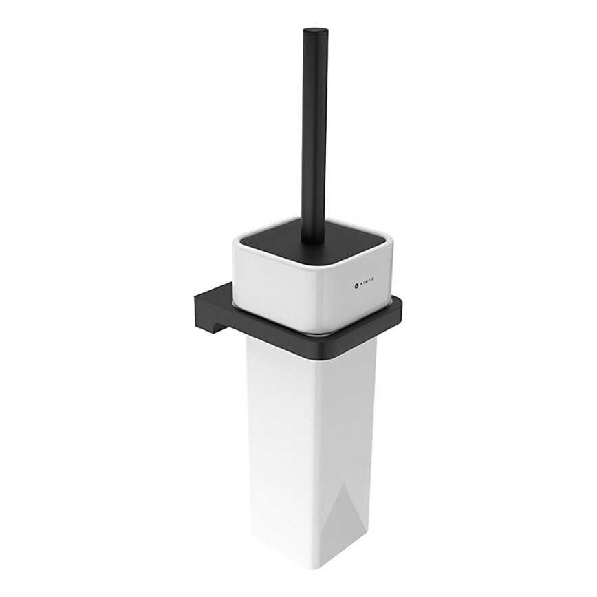 NIMCO MAC 29094K-90 - Zidna četka za WC MAYA bijela/mat crna