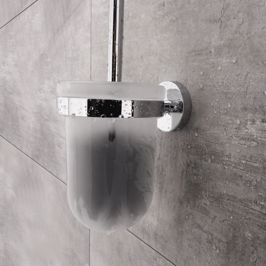 NIMCO UN 13094WN-26 - Zidna četka za WC UNIX mat staklo/sjajni krom