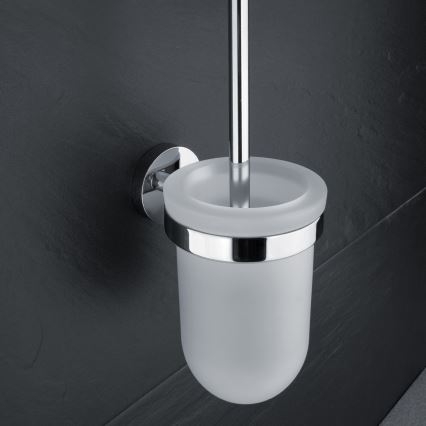 NIMCO UN set-94WN-26 - Zidna četka za WC i držač toaletnog papira UNIX sjajni krom