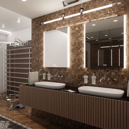 NIMCO ZP 11001VX - prigušivo kupaonsko ogledalo s LED pozadinskim osvjetljenjem LED/21W/230V 3000-6500K 70x50 cm IP44