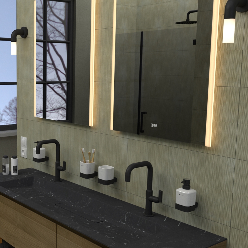 NIMCO ZP 11001VX - prigušivo kupaonsko ogledalo s LED pozadinskim osvjetljenjem LED/21W/230V 3000-6500K 70x50 cm IP44