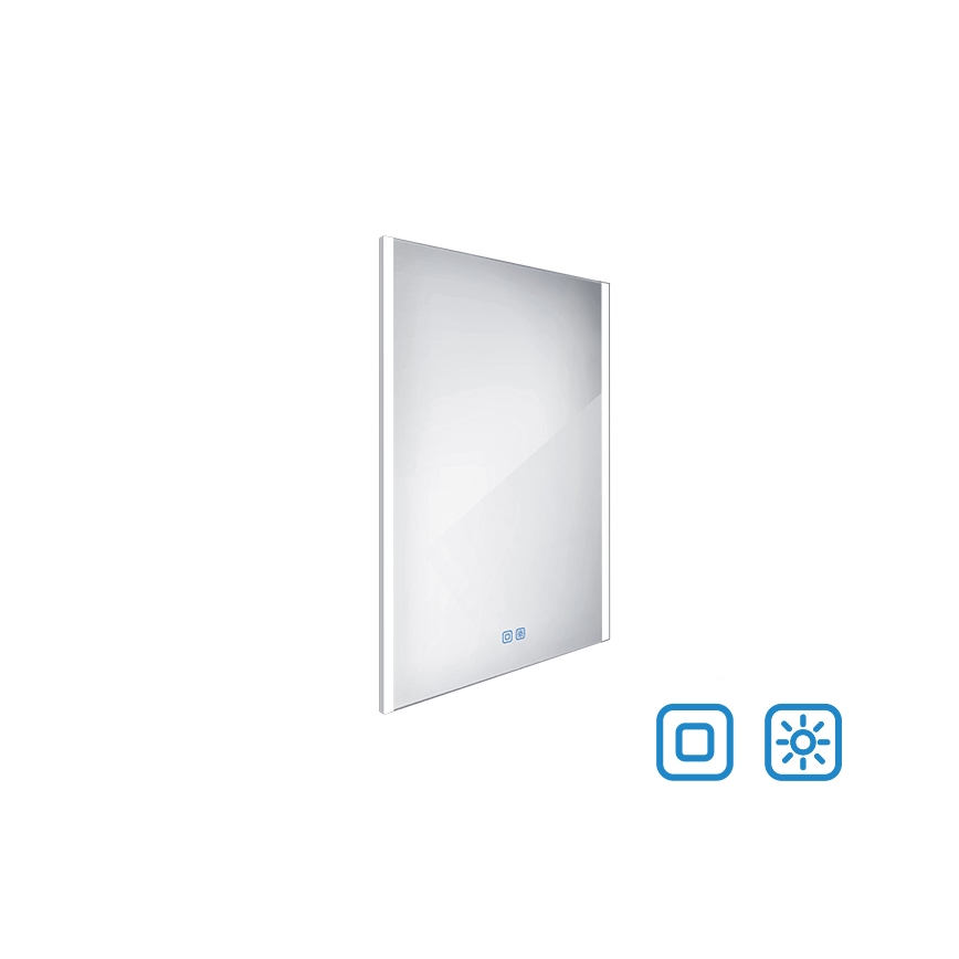 NIMCO ZP 11002VX - LED Ogledalo za kupaonicu s prigušivim pozadinskim osvjetljenjem LED/24W/230V 3000-6500K 80x60 cm IP44