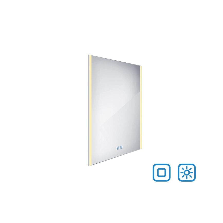 NIMCO ZP 11002VX - LED Ogledalo za kupaonicu s prigušivim pozadinskim osvjetljenjem LED/24W/230V 3000-6500K 80x60 cm IP44