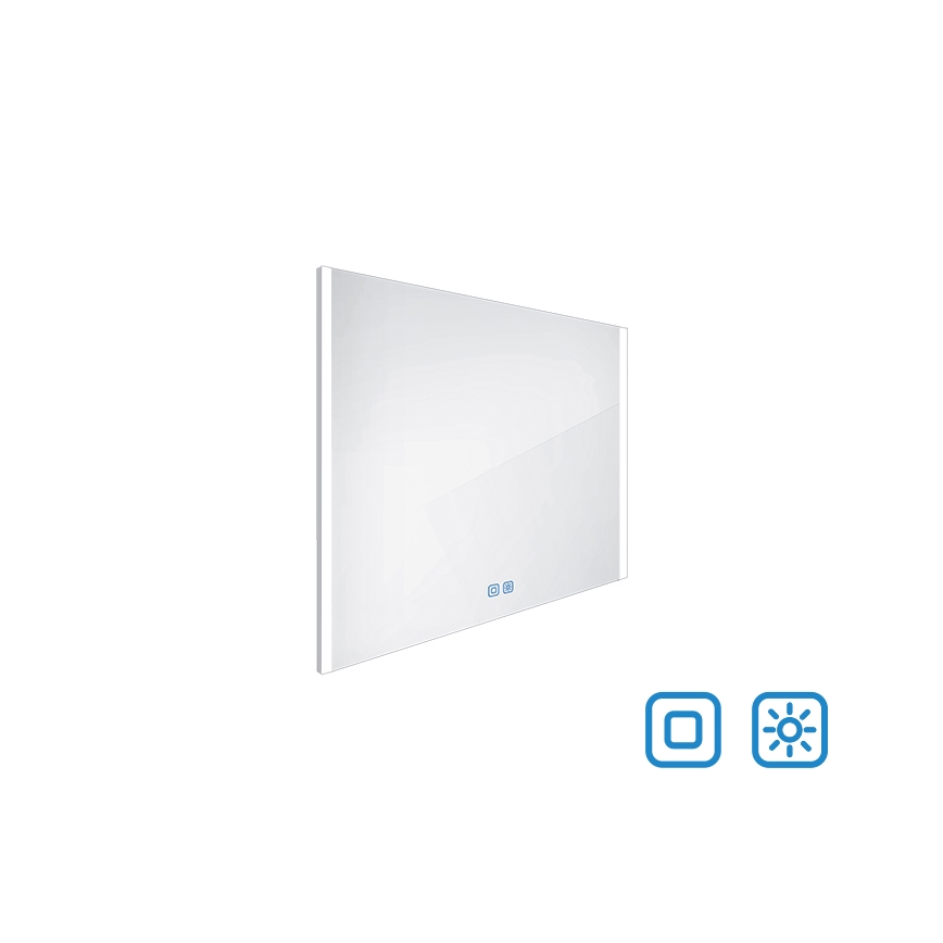 NIMCO ZP 11003VX - LED Ogledalo za kupaonicu s prigušivim pozadinskim osvjetljenjem LED/21W/230V 3000-6500K 70x80 cm IP44