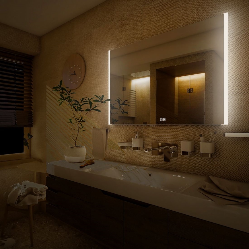 NIMCO ZP 11003VX - LED Ogledalo za kupaonicu s prigušivim pozadinskim osvjetljenjem LED/21W/230V 3000-6500K 70x80 cm IP44