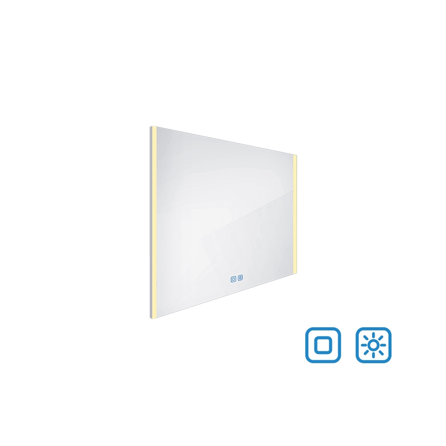 NIMCO ZP 11003VX - LED Ogledalo za kupaonicu s prigušivim pozadinskim osvjetljenjem LED/21W/230V 3000-6500K 70x80 cm IP44