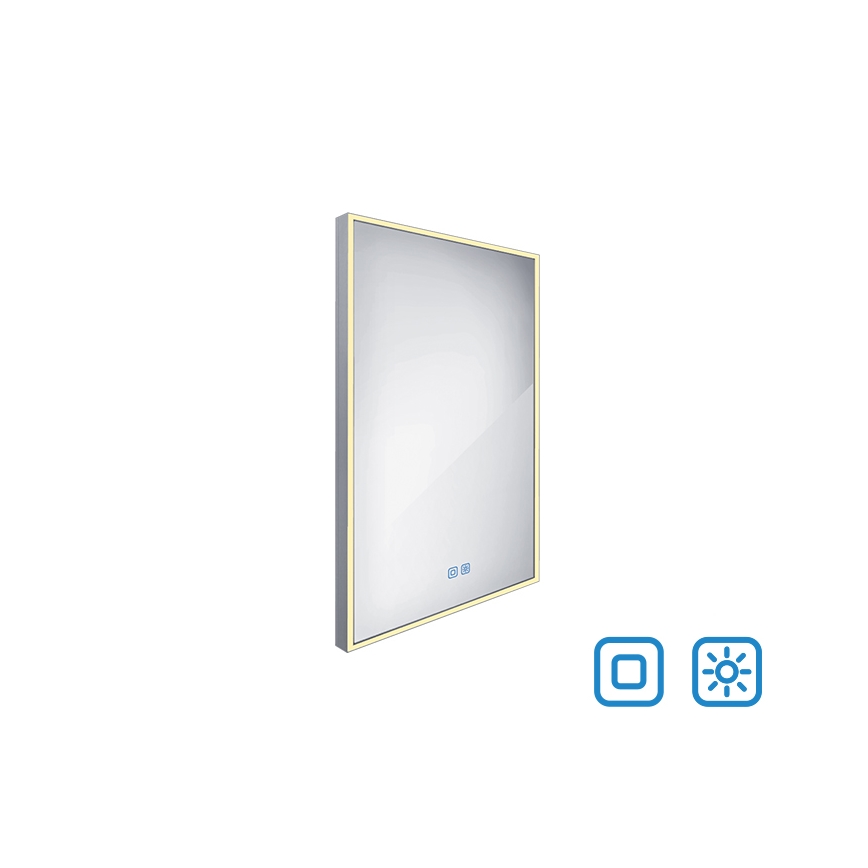 NIMCO ZP 13001VX - LED Ogledalo za kupaonicu s prigušivim pozadinskim osvjetljenjem LED/35W/230V 3000-6500K 70x50 cm IP44