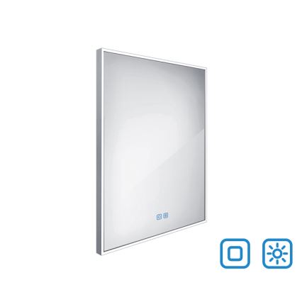 NIMCO ZP 13002VX - LED Ogledalo za kupaonicu s prigušivim pozadinskim osvjetljenjem LED/41W/230V 3000-6500K 80x60 cm IP44