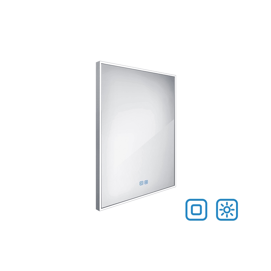 NIMCO ZP 13002VX - LED Ogledalo za kupaonicu s prigušivim pozadinskim osvjetljenjem LED/41W/230V 3000-6500K 80x60 cm IP44