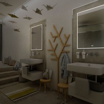 NIMCO ZP 13002VX - LED Ogledalo za kupaonicu s prigušivim pozadinskim osvjetljenjem LED/41W/230V 3000-6500K 80x60 cm IP44