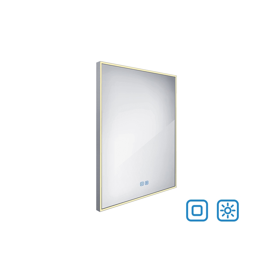 NIMCO ZP 13002VX - LED Ogledalo za kupaonicu s prigušivim pozadinskim osvjetljenjem LED/41W/230V 3000-6500K 80x60 cm IP44