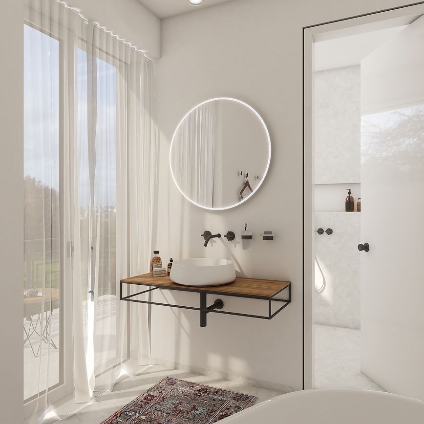 NIMCO ZP 26000R - Ogledalo za kupaonicu s LED pozadinskim osvjetljenjem LED/26W/230V 6500K Ø 60 cm IP44