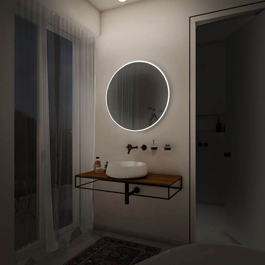 NIMCO ZP 26000R - Ogledalo za kupaonicu s LED pozadinskim osvjetljenjem LED/26W/230V 6500K Ø 60 cm IP44