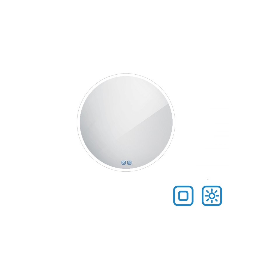 NIMCO ZP 26000RVX - LED prigušivo kupaonsko ogledalo s pozadinskim LED osvjetljenjem LED/26W/230V 3000-6500K pr. 60 cm IP44