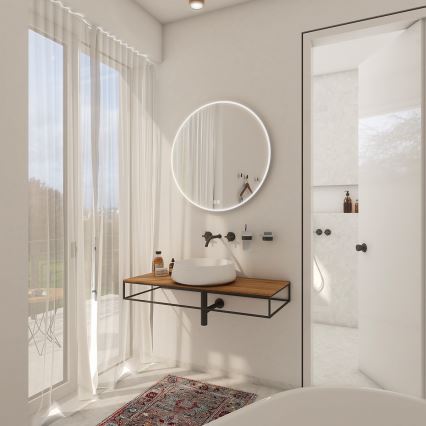 NIMCO ZP 26000RVX - LED prigušivo kupaonsko ogledalo s pozadinskim LED osvjetljenjem LED/26W/230V 3000-6500K pr. 60 cm IP44