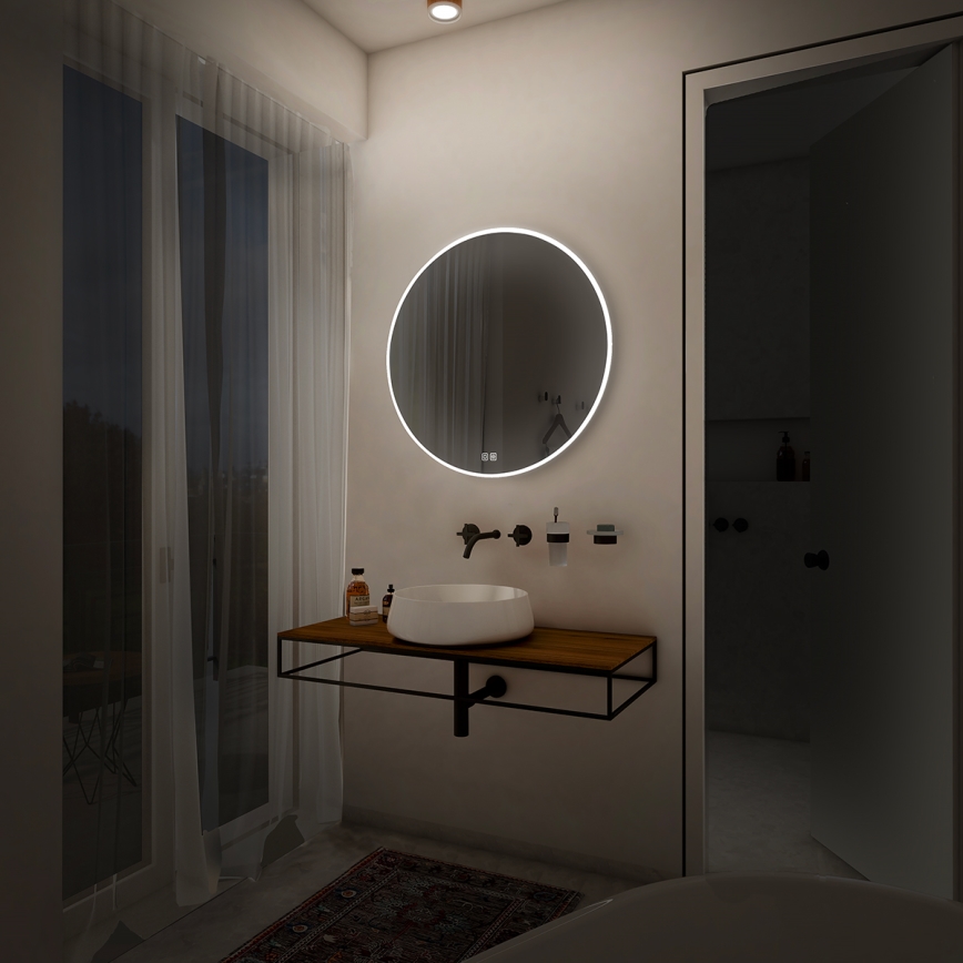 NIMCO ZP 26000RVX - LED prigušivo kupaonsko ogledalo s pozadinskim LED osvjetljenjem LED/26W/230V 3000-6500K pr. 60 cm IP44