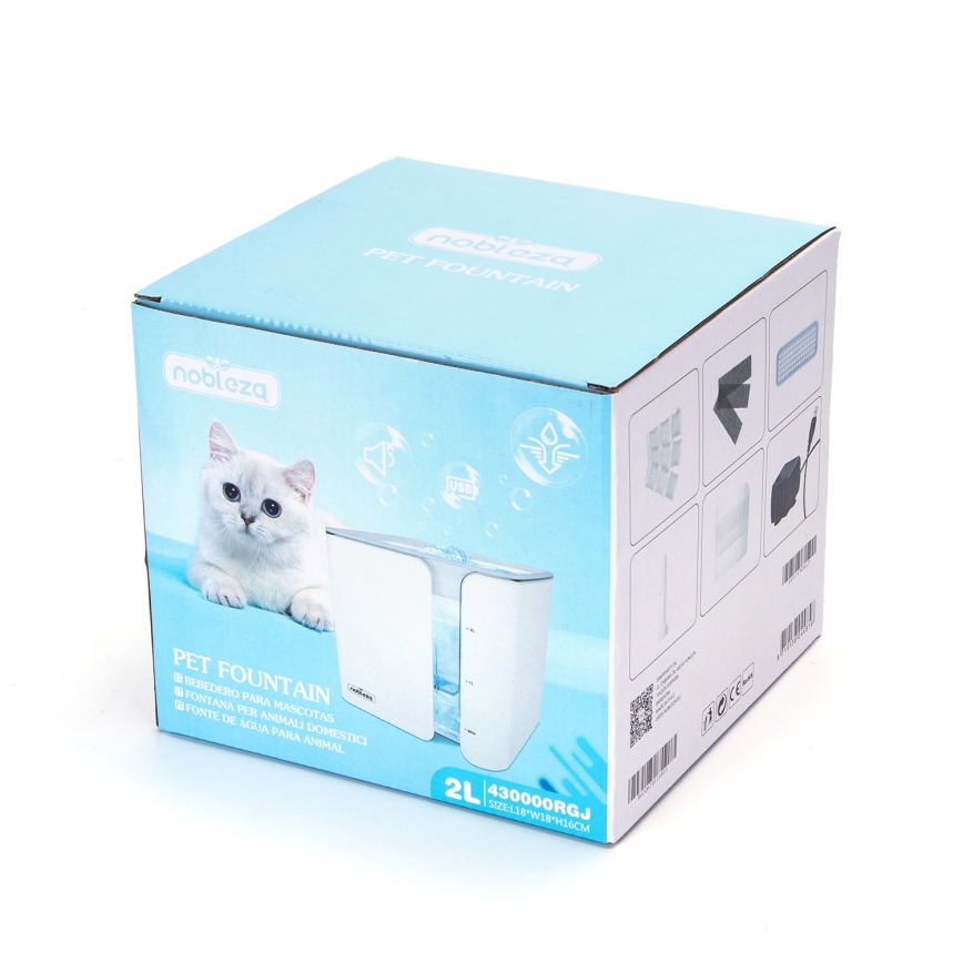 Nobleza - Fontana za mačke 2l USB