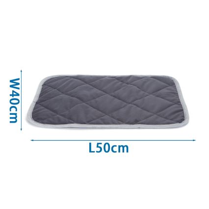Nobleza - Grijaća podloga za kućne ljubimce 50x40 cm siva