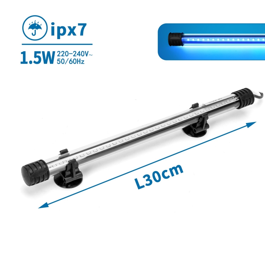Nobleza - LED Rasvjeta za akvarij LED/1,5W/230V IPX7 30 cm