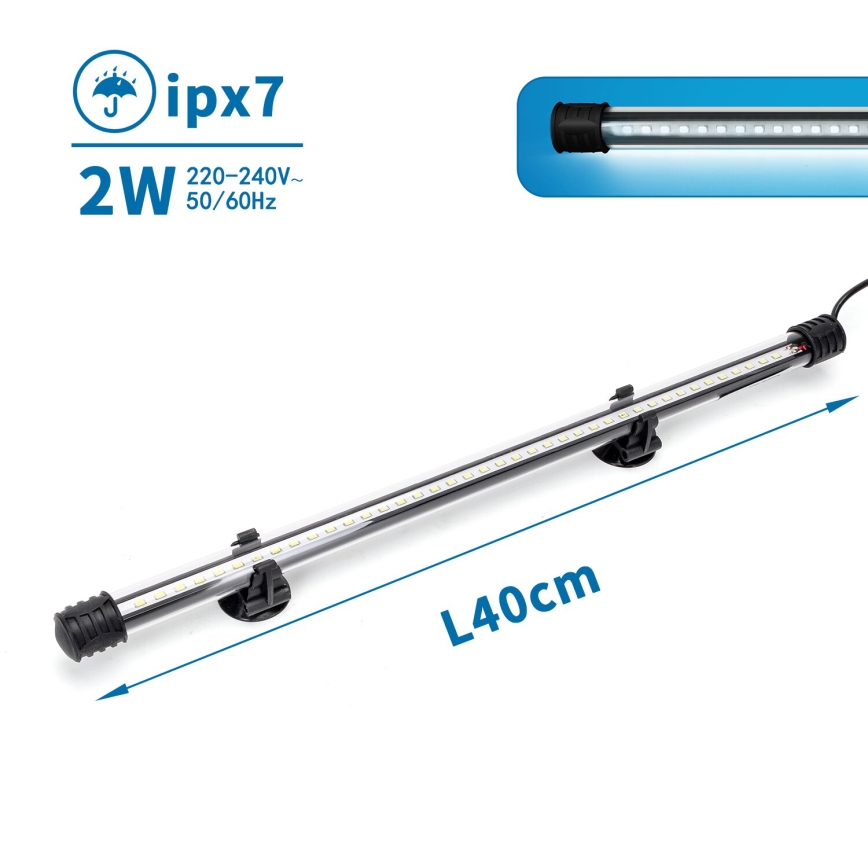 Nobleza - LED Rasvjeta za akvarij LED/2W/230V IPX7 40 cm