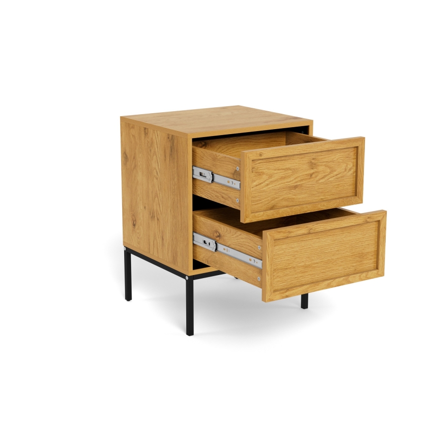 Noćni ormarić ALIN 46x40 cm svijetlo smeđa