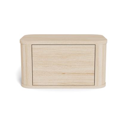 Noćni ormarić MADERA 46x30 cm bijeli hrast