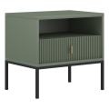 Noćni ormarić SUE zeleni/crni