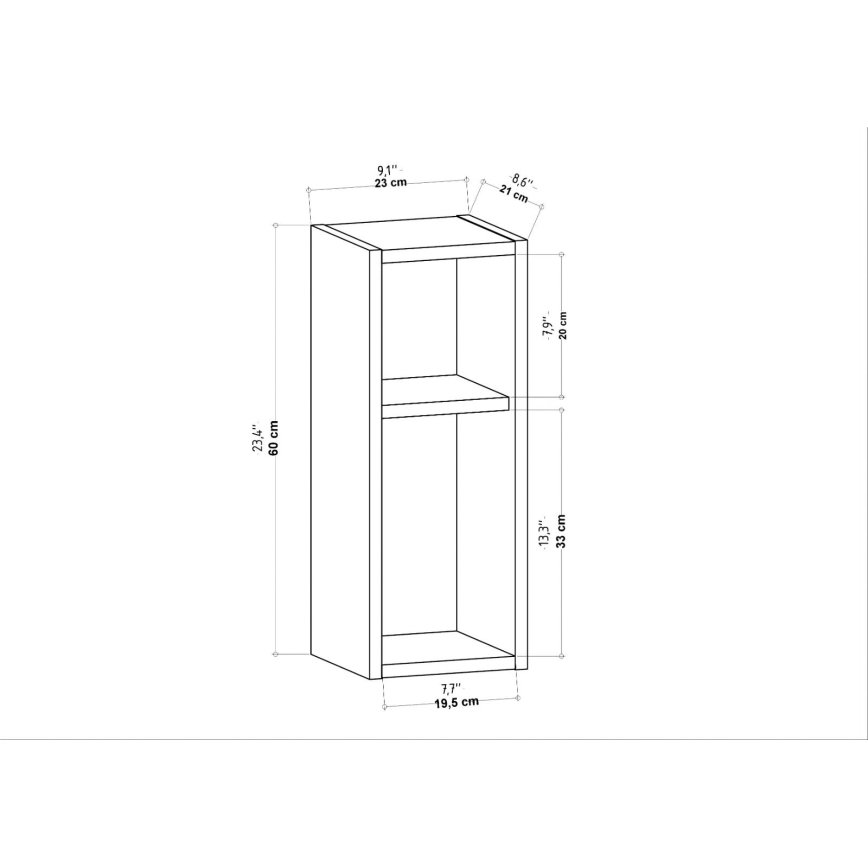 Noćni ormarić TILMO hrast