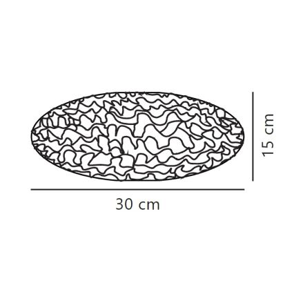 Nordlux - Abažur za luster VILLO E27 promjera 30 cm bijela