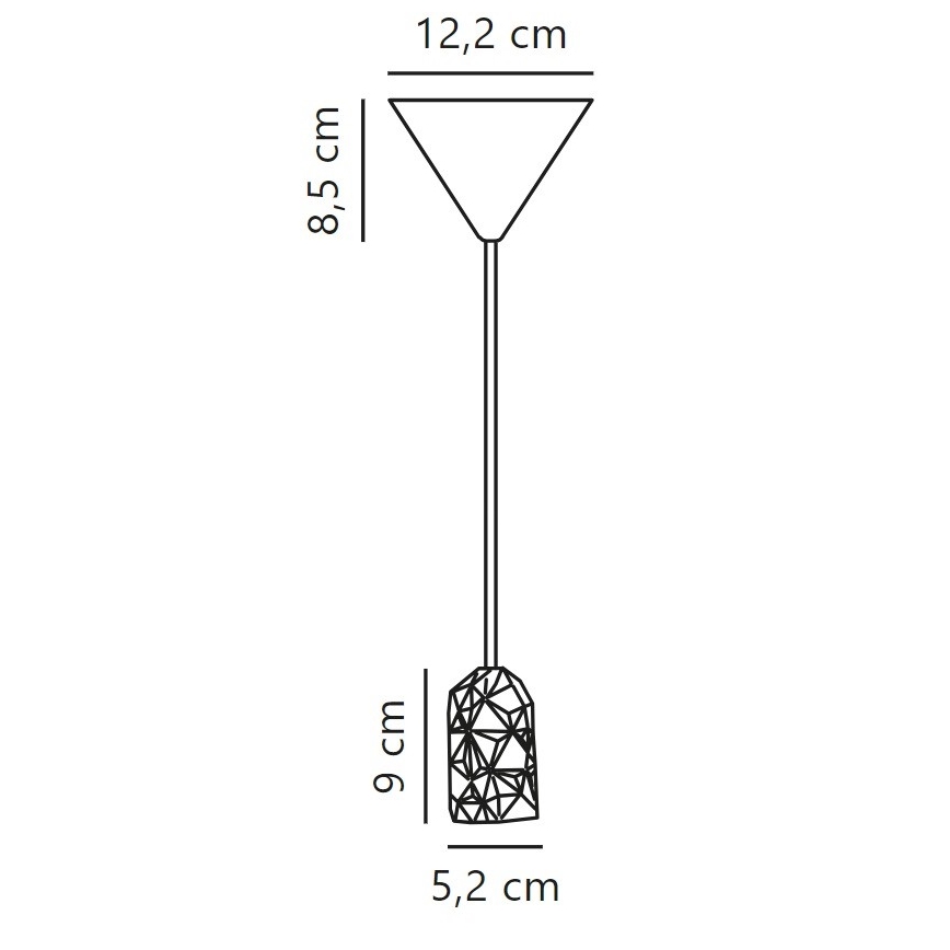 Nordlux - Kabel za napajanje HANG 1xE27/40W/230V bakrena/crna