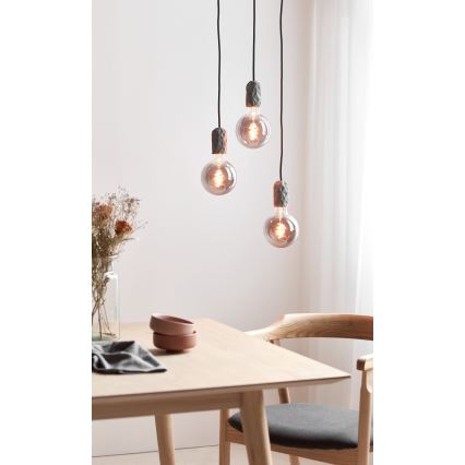 Nordlux - Kabel za napajanje HANG 1xE27/40W/230V siva/crna