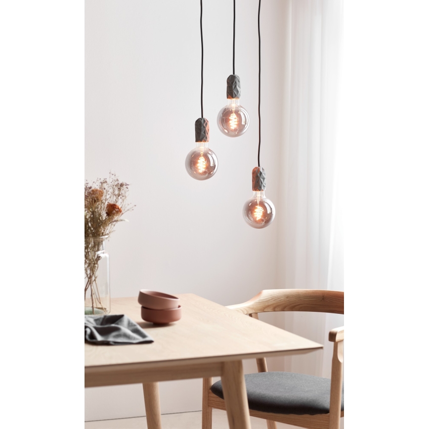 Nordlux - Kabel za napajanje HANG 1xE27/40W/230V siva/crna