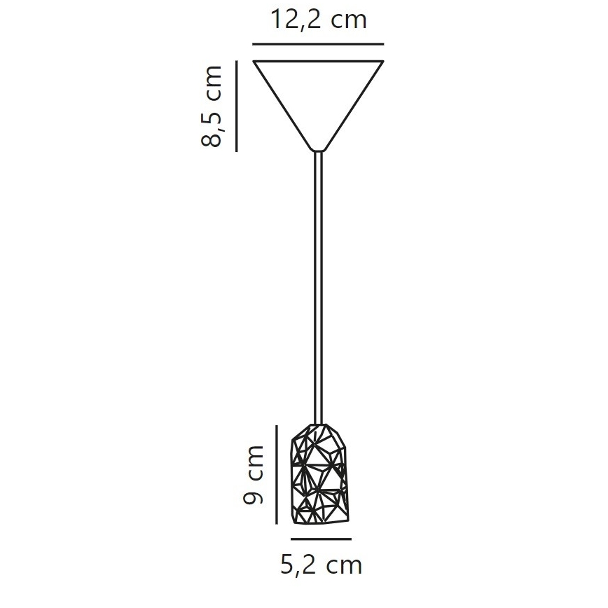 Nordlux - Kabel za napajanje HANG 1xE27/40W/230V siva/crna