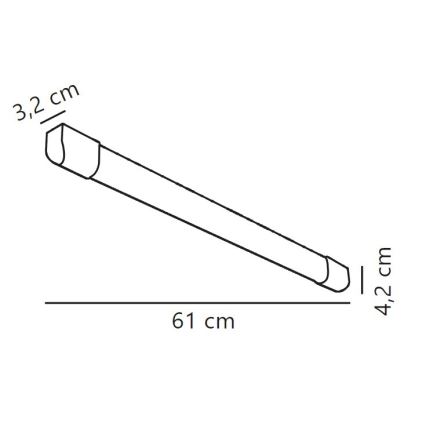 Nordlux - LED Fluorescentna svjetiljka ARLINGTON LED/10W/230V 61 cm
