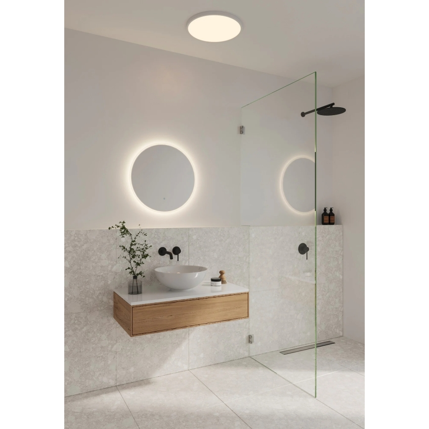 Nordlux - LED ogledalo za kupaonicu s pozadinskim osvjetljenjem DOVINA LED/20W/230V 4000K Ø 60 cm IP44
