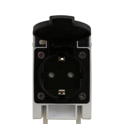 Nordlux - LED kupaonsko osvjetljenje za ogledalo s utičnicom MALAIKA LED/15W/230V IP44 68,4 cm crna