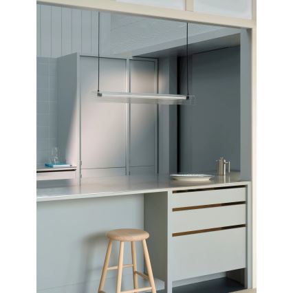 Nordlux - prigušivi LED luster na sajli ALIANI LED/20W/230V 3000K 100 cm crna/prozirna